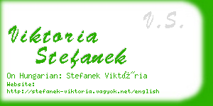 viktoria stefanek business card